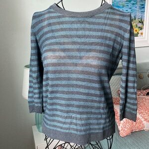 Theory Lightweight Striped Sweater S M